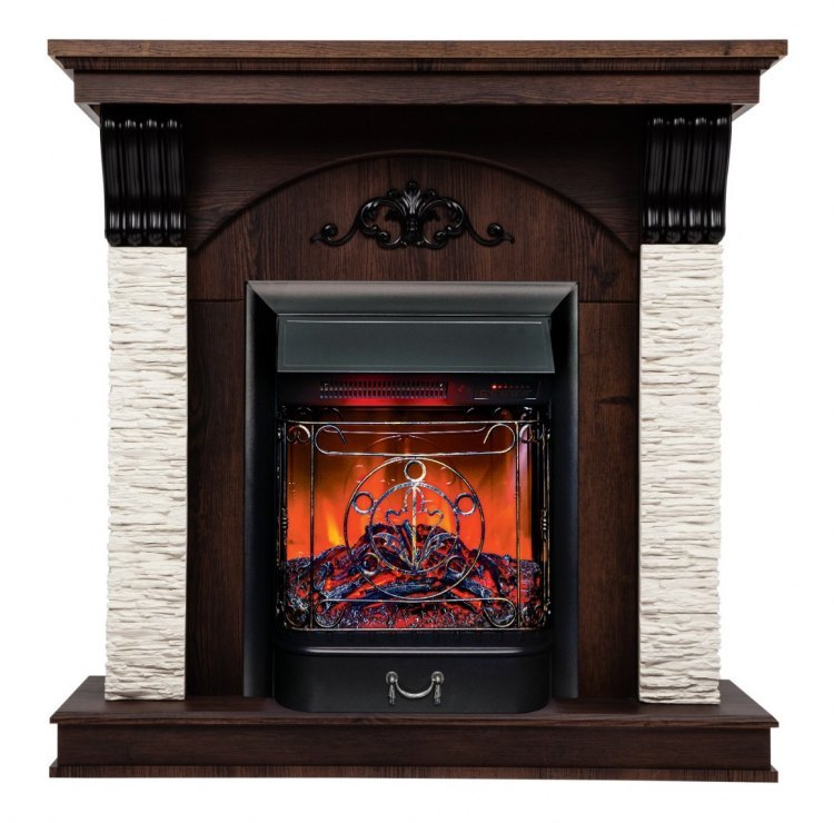 Электрокамин Corfino NT с очагом Majestic Lux BL S