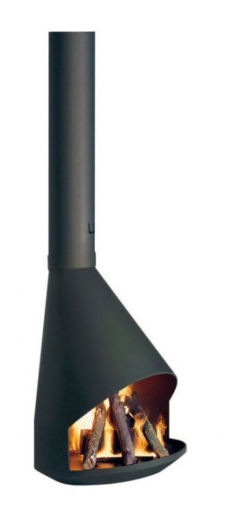Камин HERA CENTRAL, чёрный (Traforart)